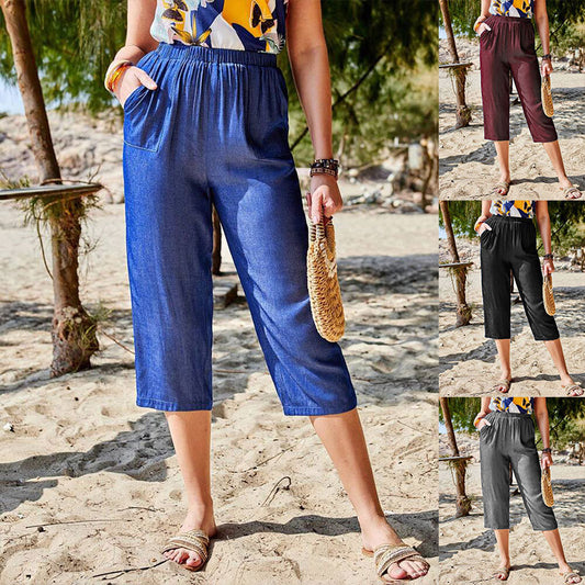 Dame afslappede 3/4 bukser Stilla