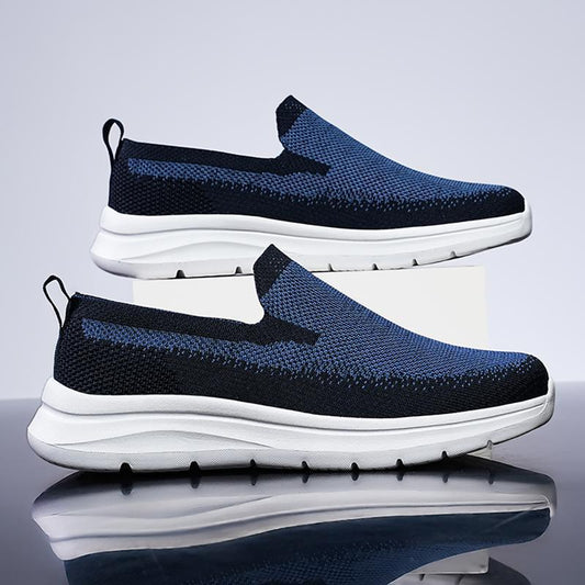 Herrer Slip-On Strik-Sneakers med let komfort Stilla