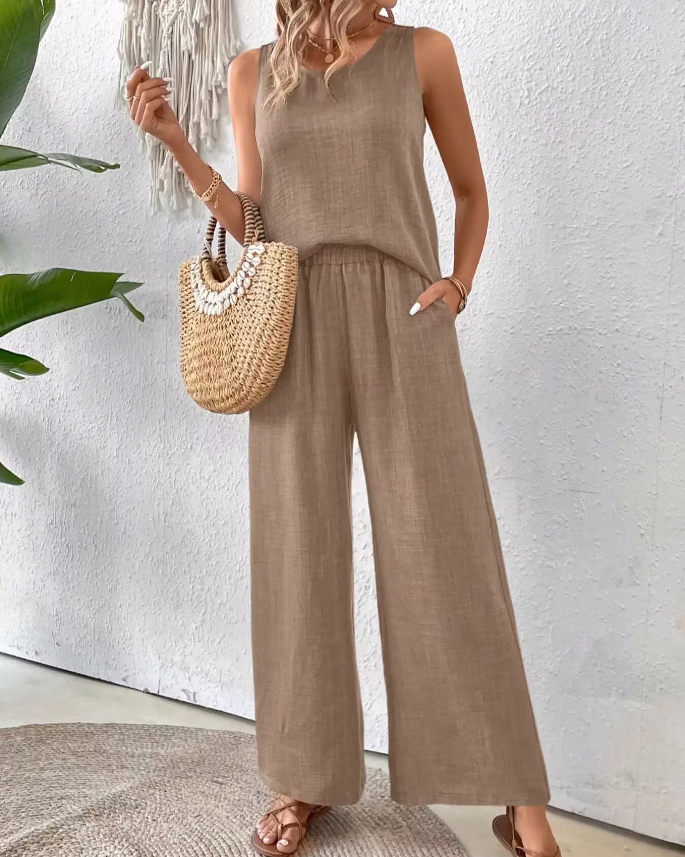 Dame Løst skåret Jumpsuit med dekorative skuldre Stilla