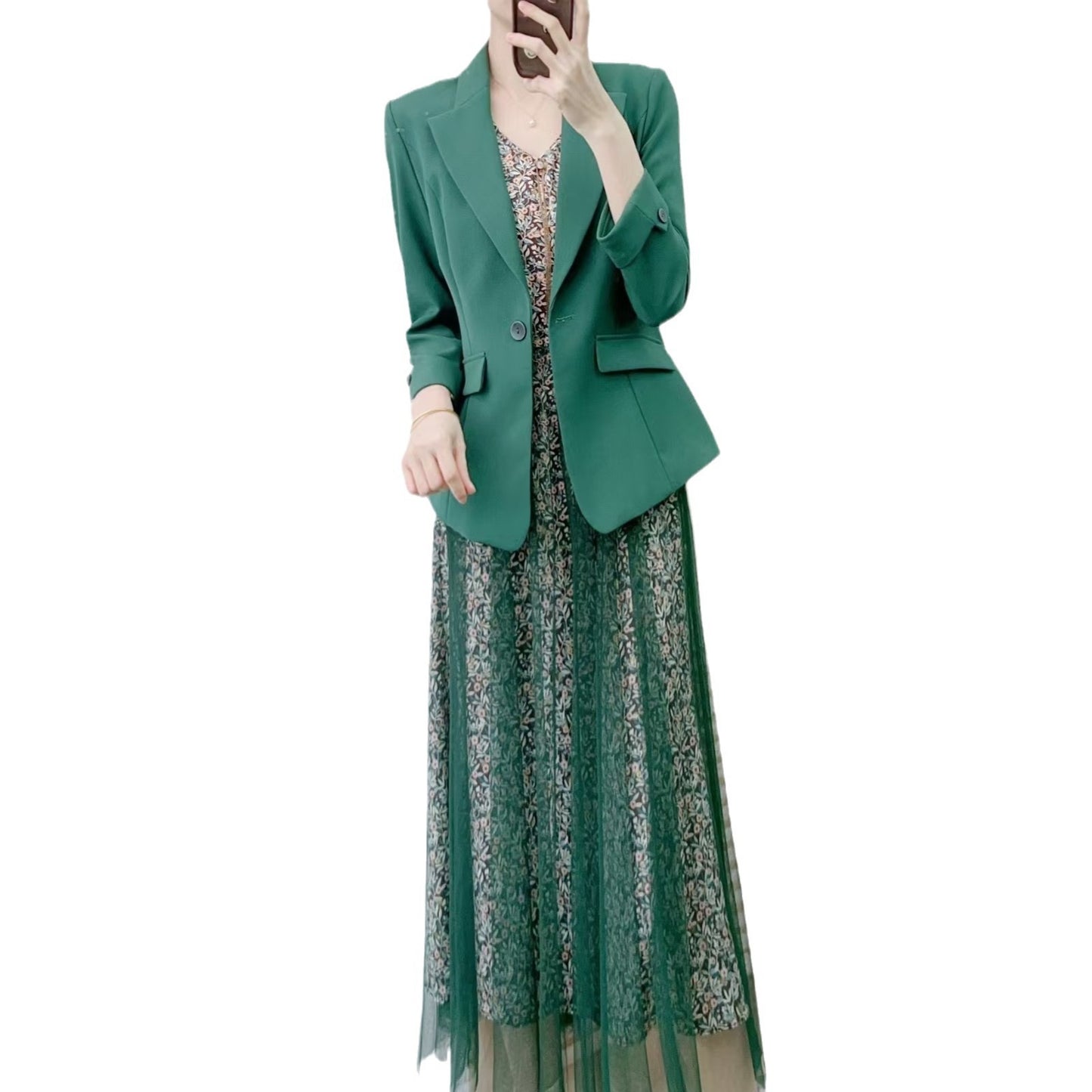 Dame elegant blazer i vintage-stil Stilla
