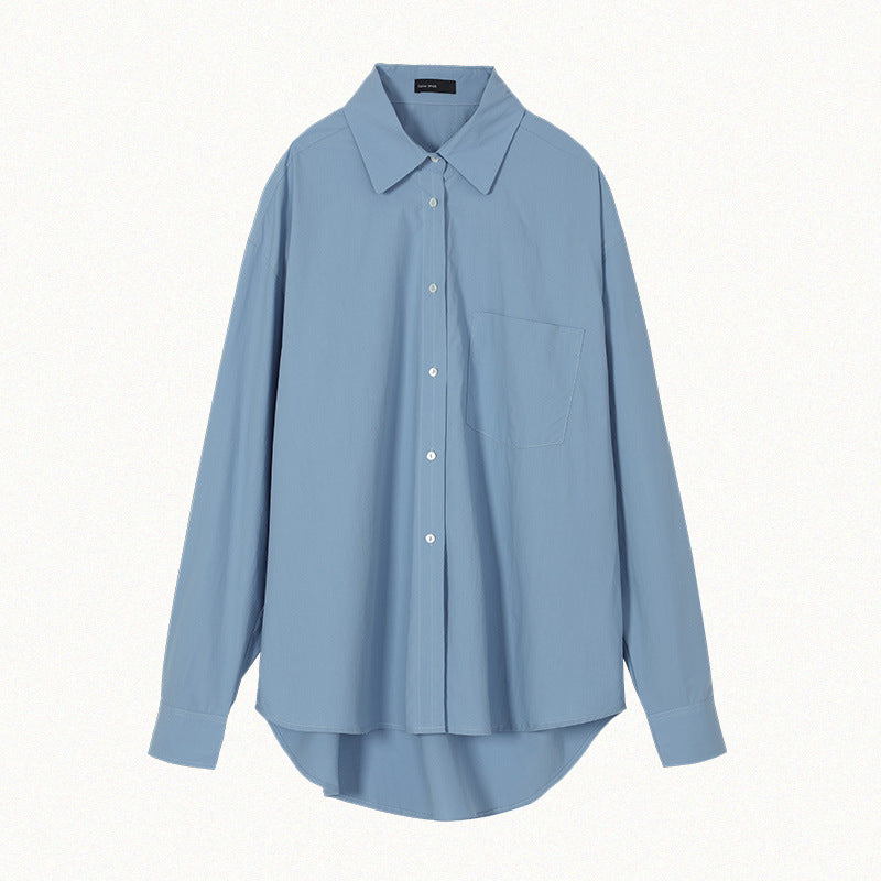 Dame afslappet skjorte med moderne snit og praktiske brystlommer Stilla