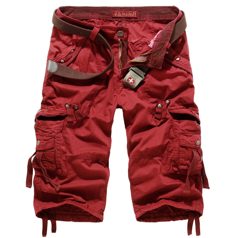 Herrer Cargo Shorts med flere lommer Stilla