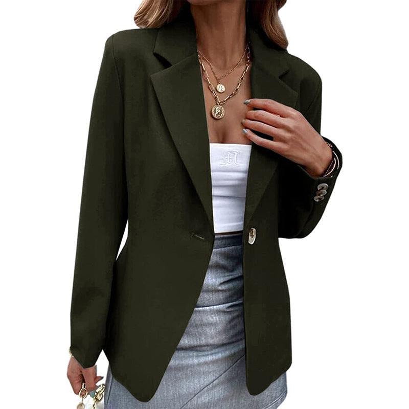 Dame elegant blazer med figursyet snit og struktureret stof Stiila