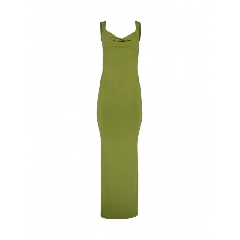 Dame Elegant Body-Conscious Maxi Kjole Stilla