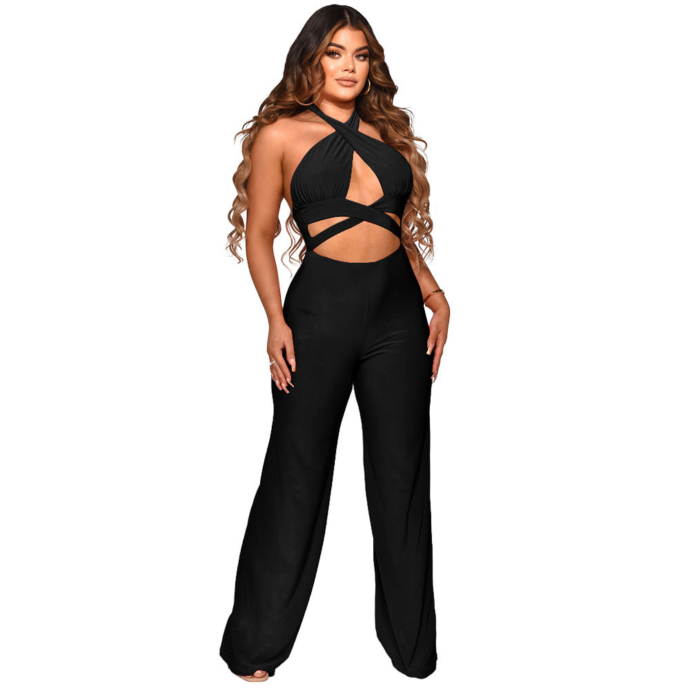 Dame Designer Jumpsuit med forførende cut-out og elegante detaljer Stilla