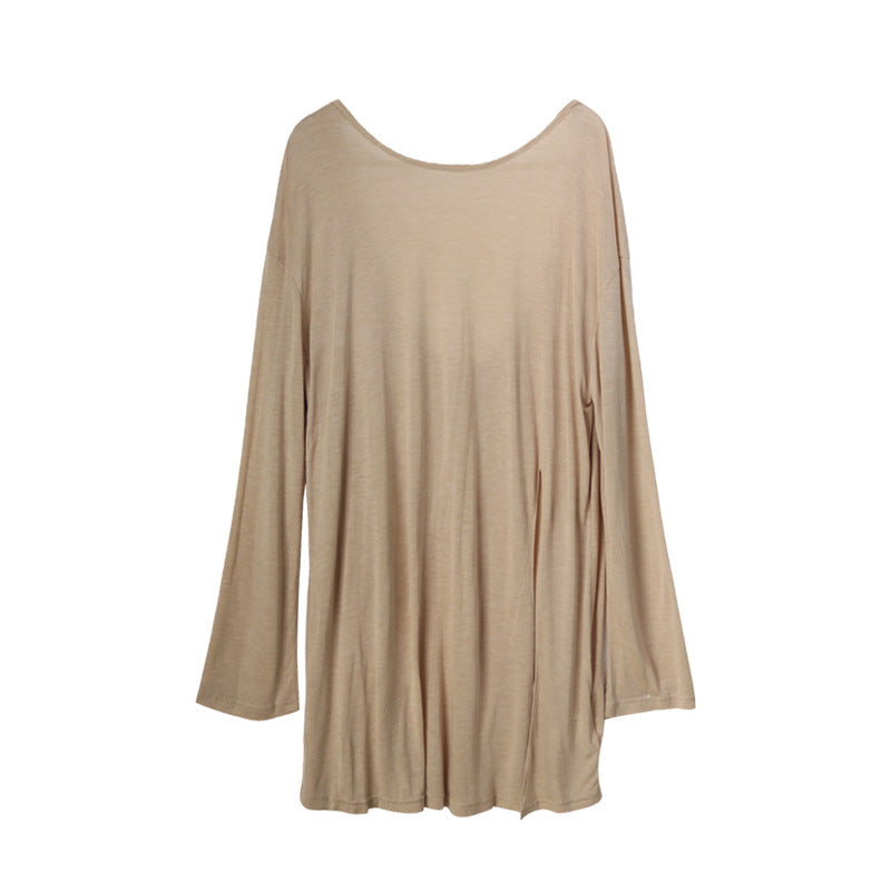 Dame afslappet longsleeve shirt med løs pasform Stilla