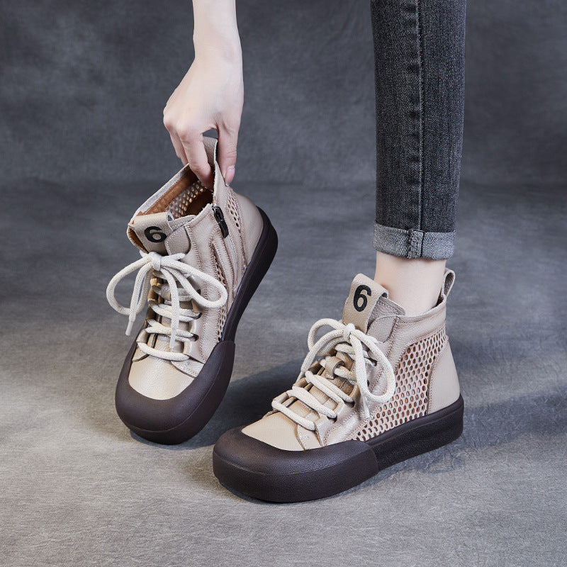 Stilfulde herre high-top sneakers med åndbart mesh-design Stilla