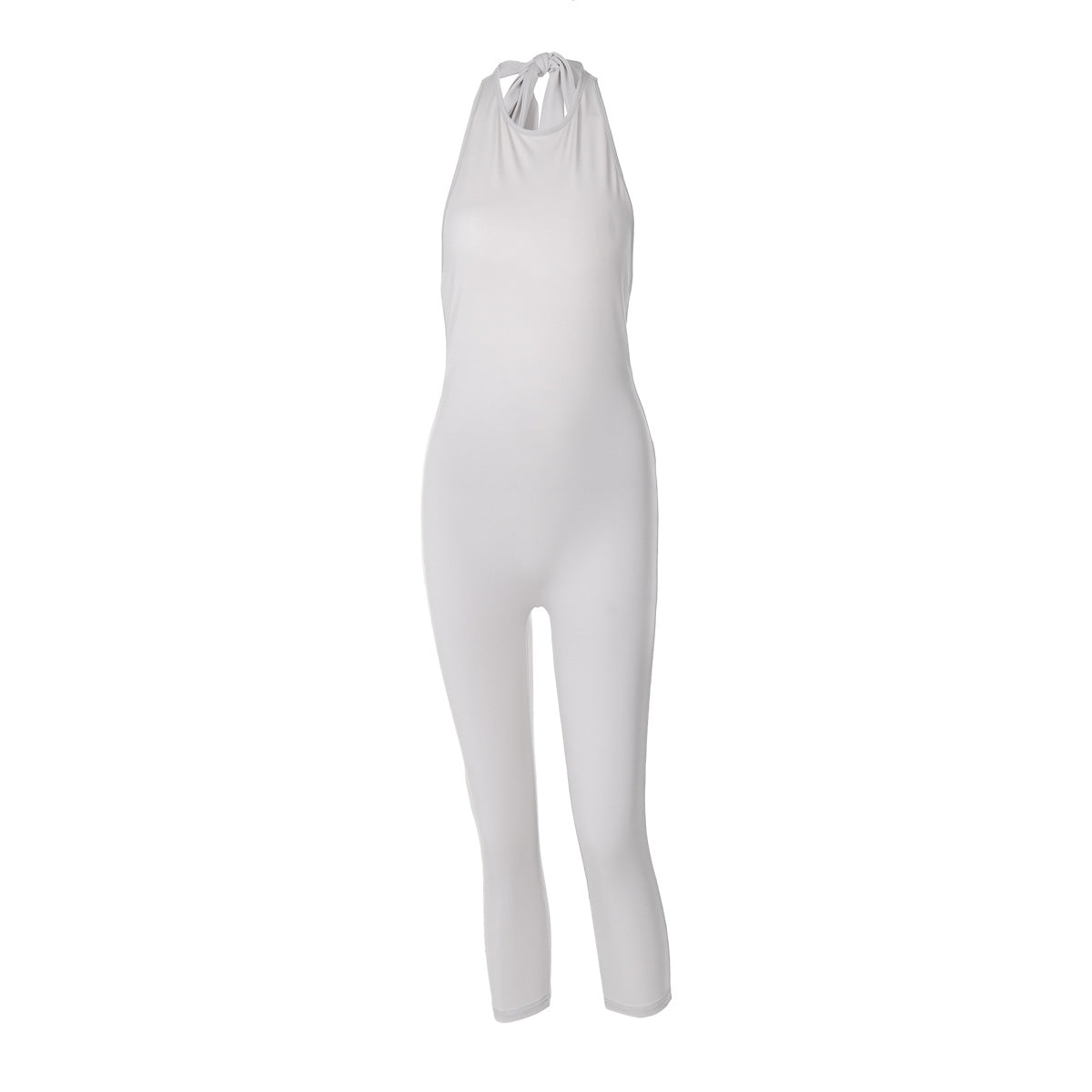 Dame Moderne Stretch-Jumpsuit med elegant Halsbånd-design Stilla