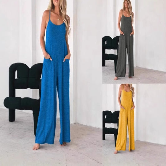 Dame Afslappet Pas Bred Ben Form Overall Stilla