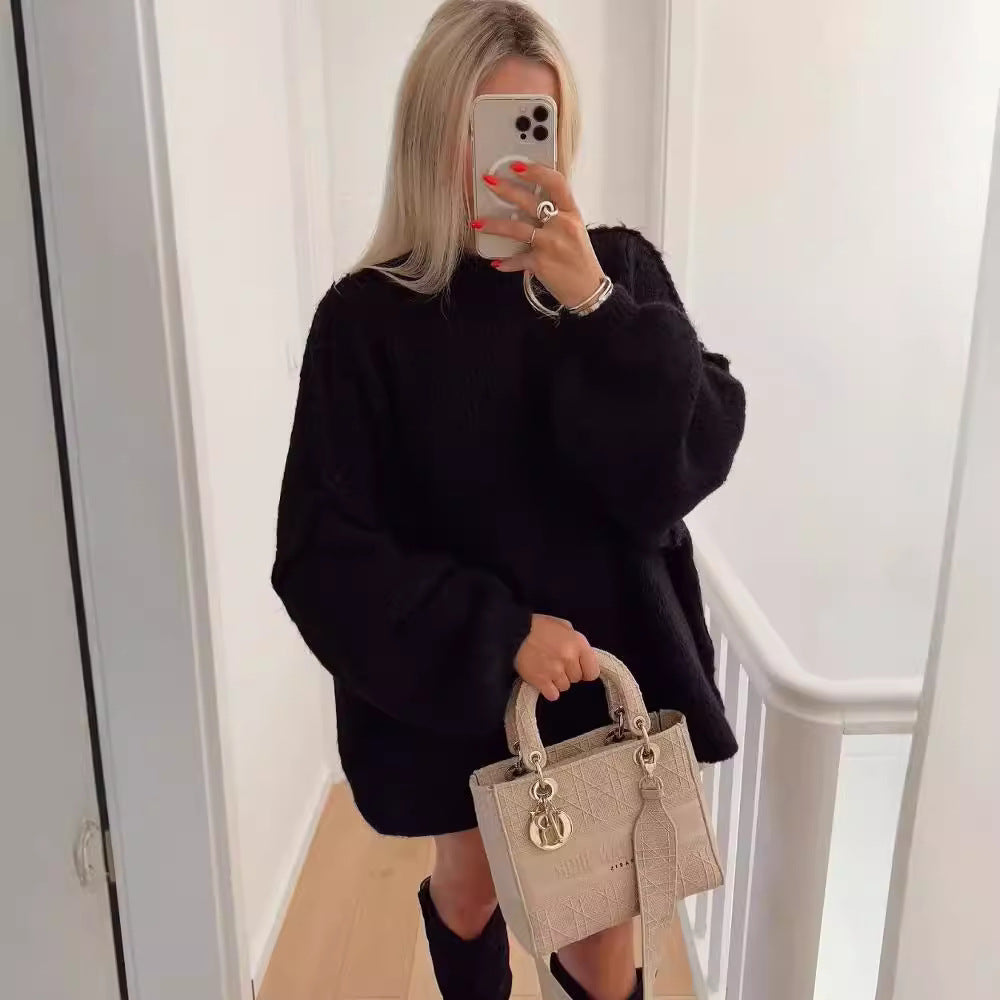 Femme Textured Knit Sweater Stilla