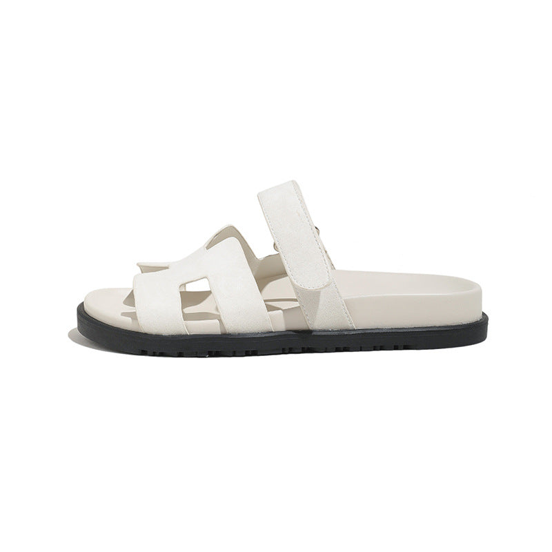 Dame Designer Pantoletter med moderne kryds-design Stilla