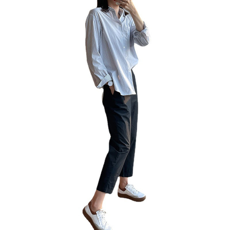 Dame afslappet Chino bukser med praktisk elastisk linning og moderne folder Stilla