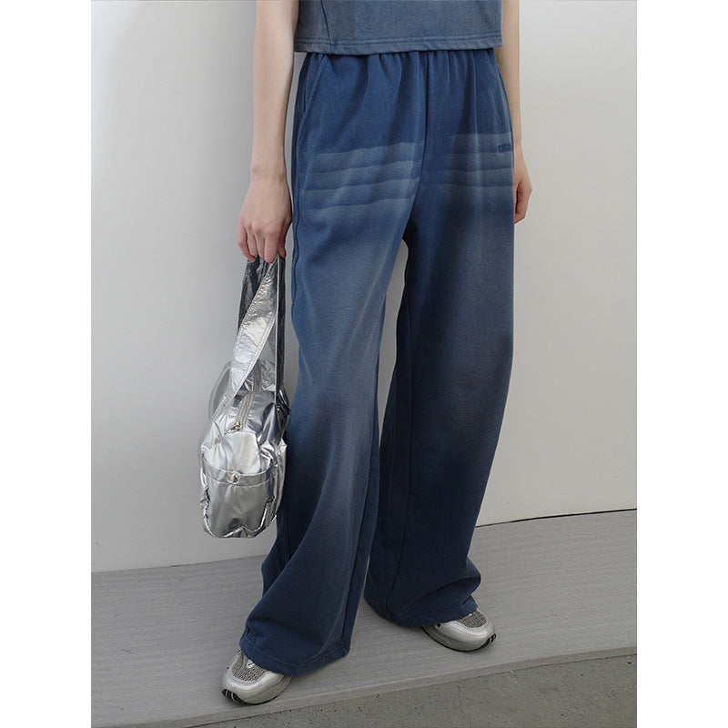 Dame afslappet crop-top med moderne design og elastiske bukser Stilla