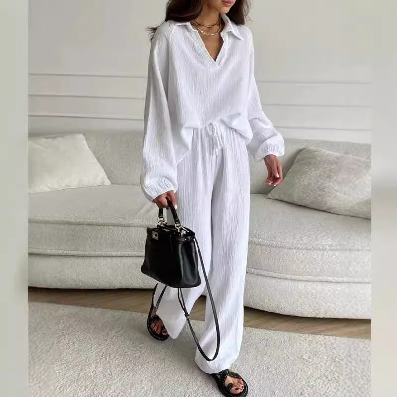 Damer Komfortabel Jumpsuit med bredde ben og løs pasform Stilla
