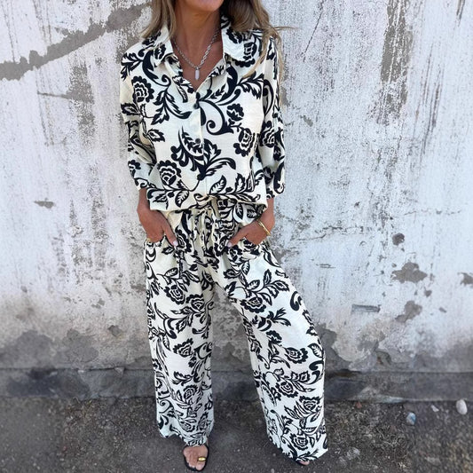 Dame Let sommer-jumpsuit med blomster mønster Stilla