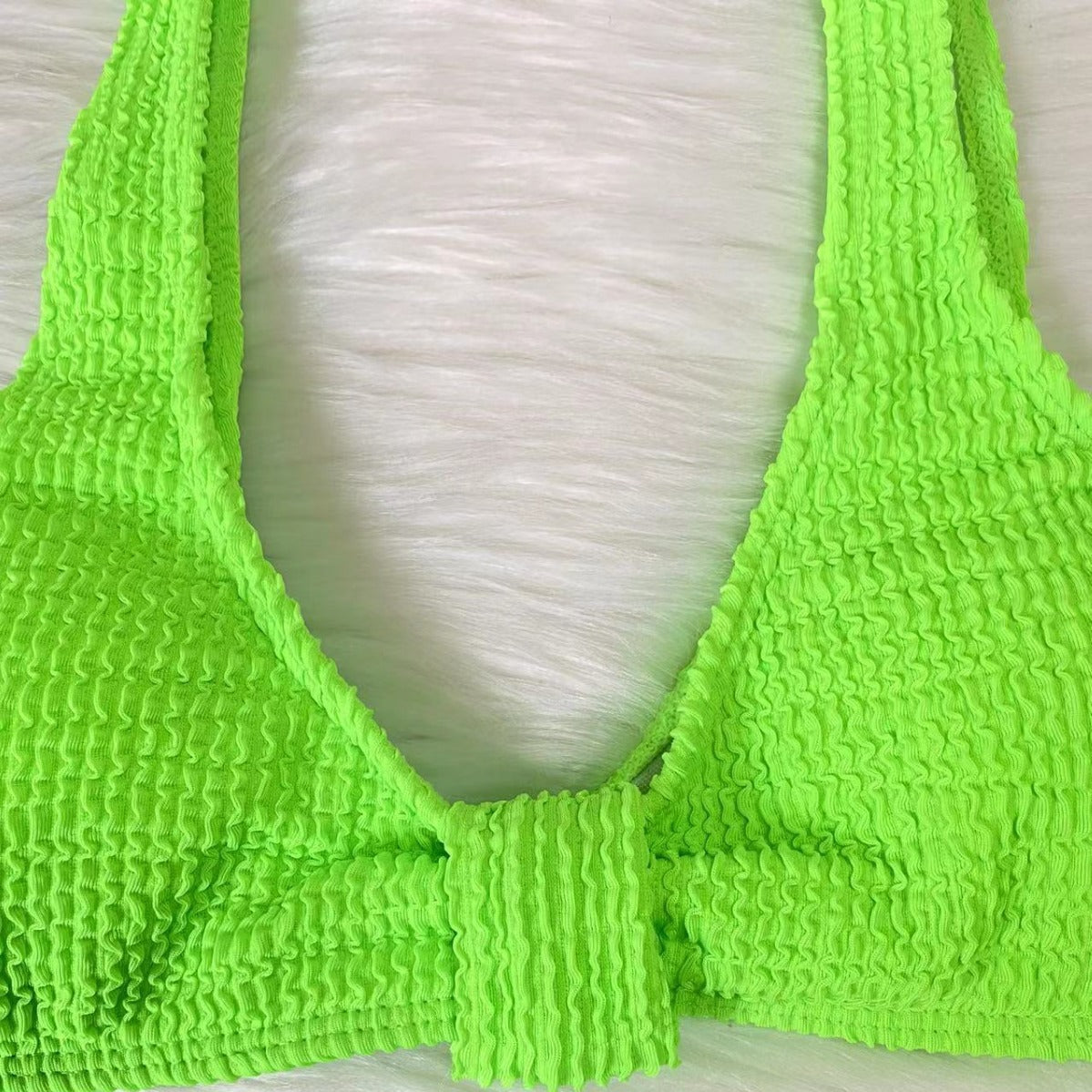 Dame Elegant Bikini-Sæt med glitrende kædedetaljer Stilla