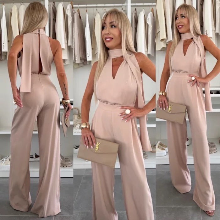 Dame elegant jumpsuit med kvalitetsstoffer Stilla