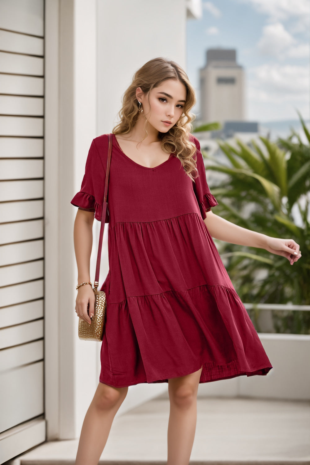 Dame afslappet aftenkjole Stilla