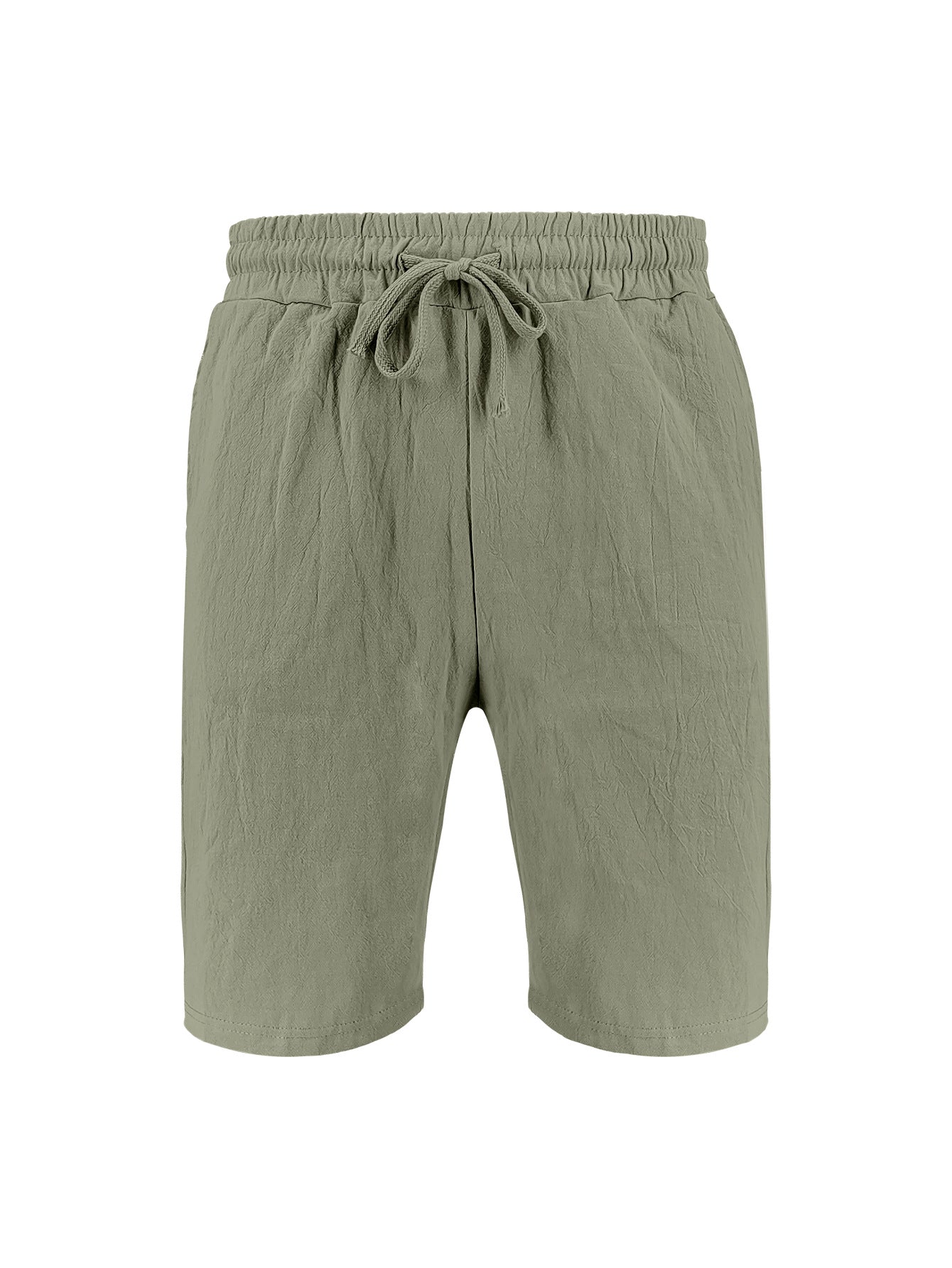 Dame afslappede linned-short med elastisk talje og praktiske lommer Stilla