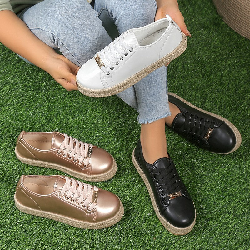 Dame moderne og komfortable sneakers med espadrille-sål Stilla