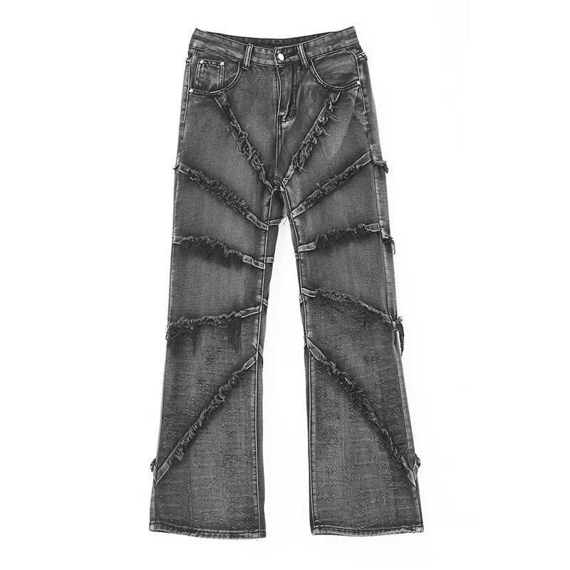 Herrer Distressed Bred Ben Cargo Jeans Stilla