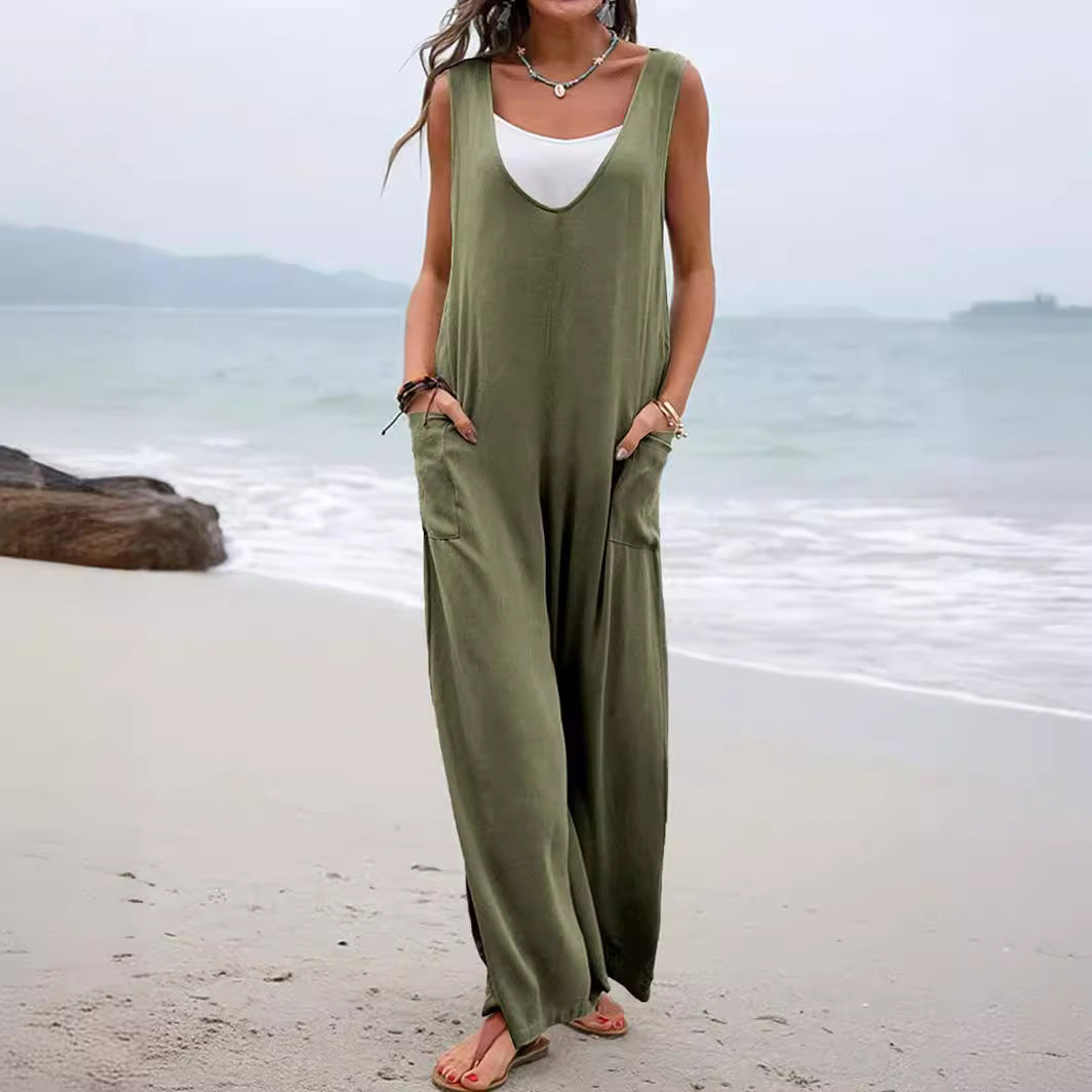 Dame Bredbenet Jumpsuit Stilla