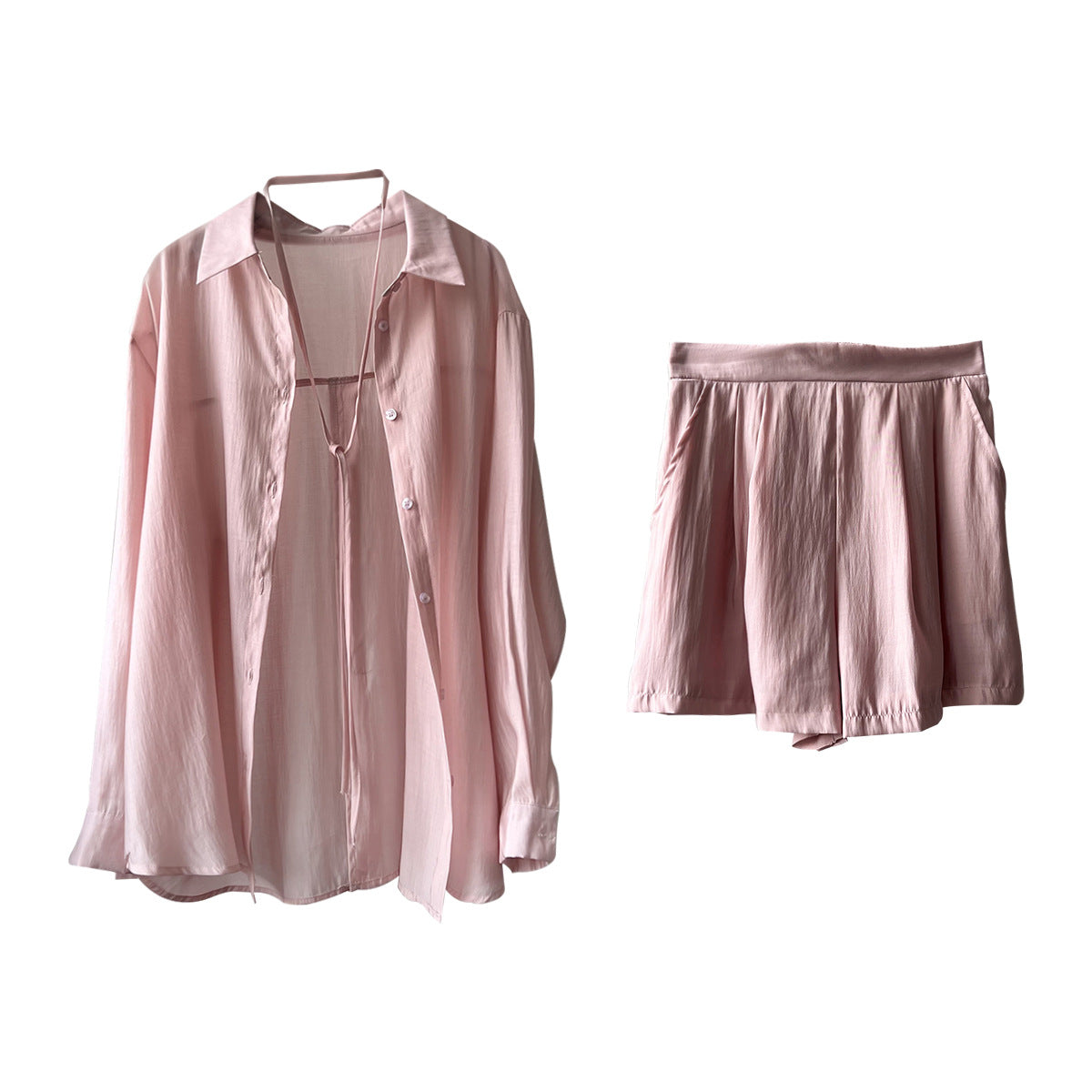 Dame afslappet oversize-skjorte med praktiske lommer og elegant skæring Stilla