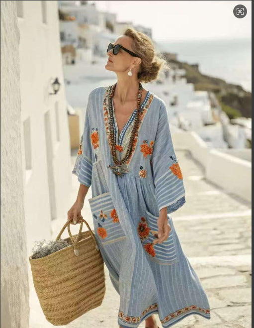 Dame afslappet strandkjole Stilla