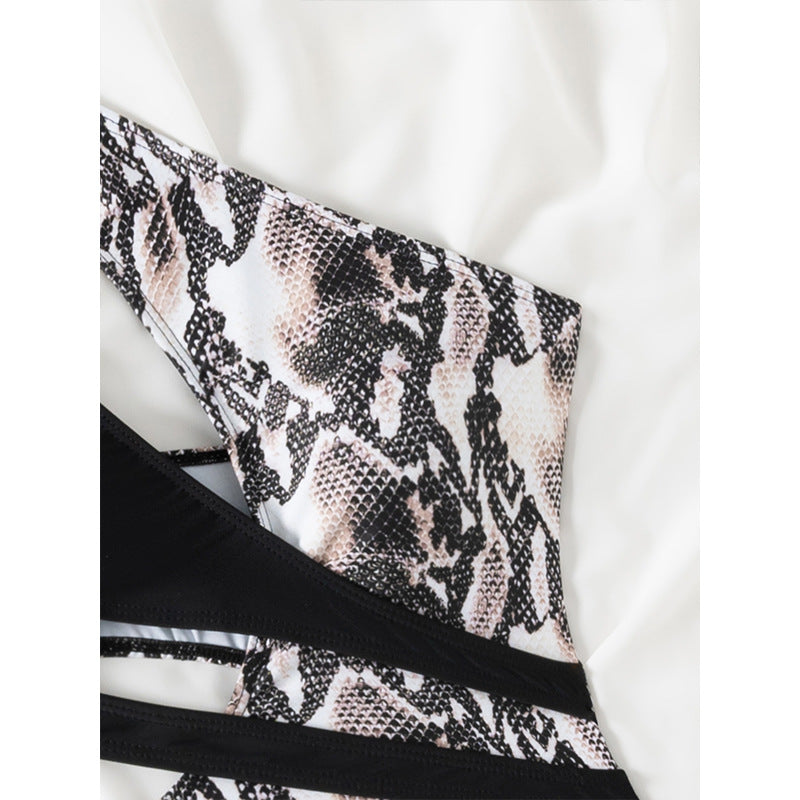 Dame Cut-Out asymmetrisk énbrystet badedragt Stilla