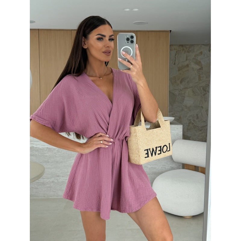 Damer Elegant V-Hals Jumpsuit Stilla