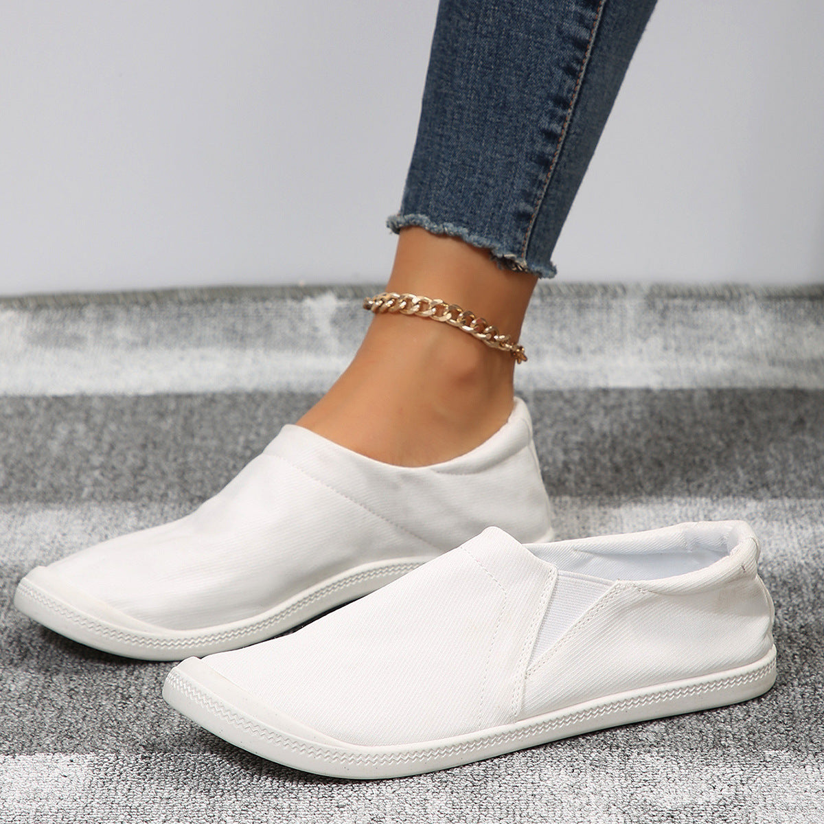 Dame elastiske Slip-On Sneakers Stilla