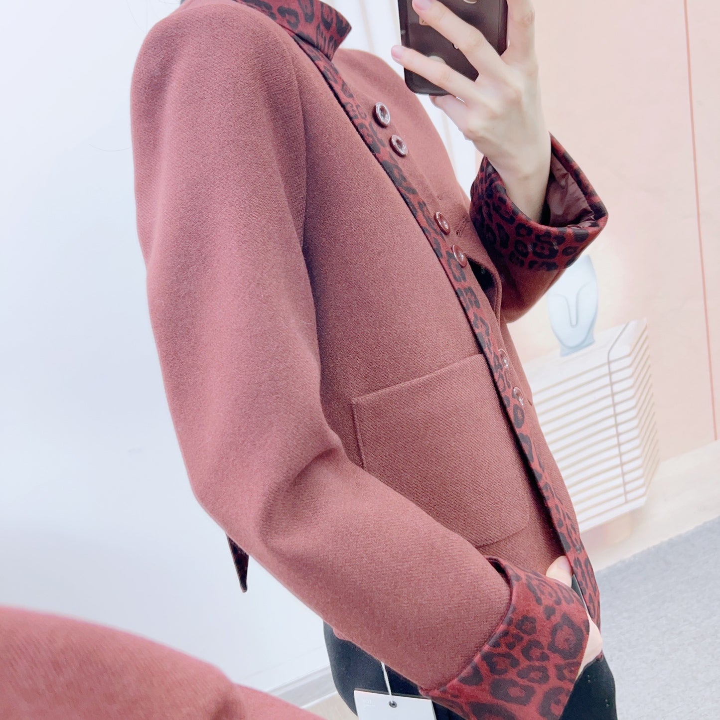 Dame elegant blazerjakke med dekorativt mønster og kvalitetsdetaljer Stilla