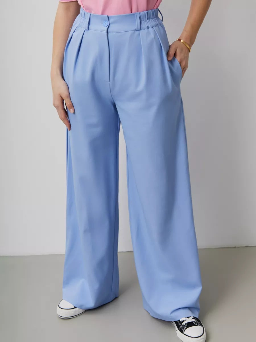 Dame elegant bluse med struktureret overflade og lange ærmer Stilla