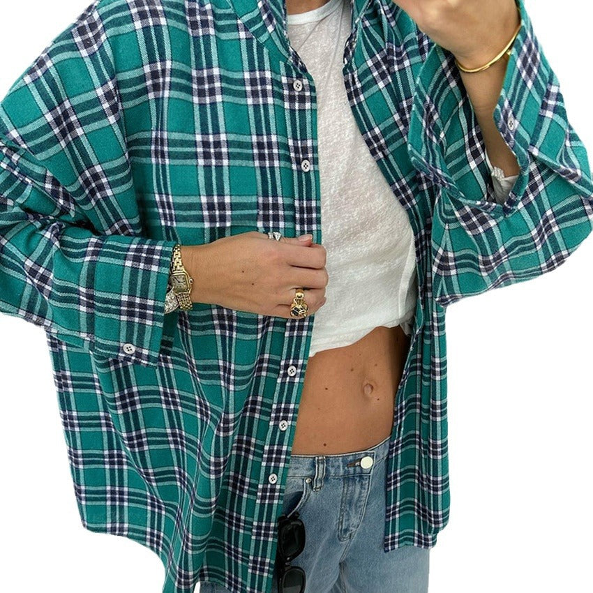 Dame ternet skjorte med knapbar design og modeknude Stilla