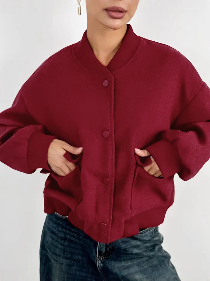 Dame afslappet oversized jakke med praktiske lommer og moderne design Stilla