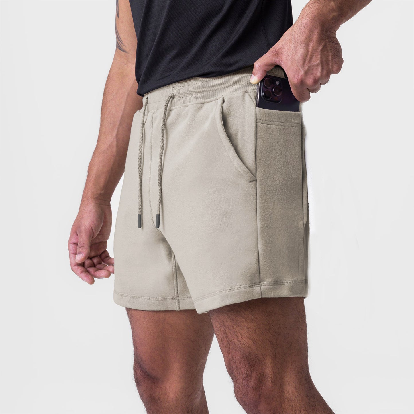 Herrer Sportslige Cargo-Shorts med praktiske lommer og elastisk talje Stilla