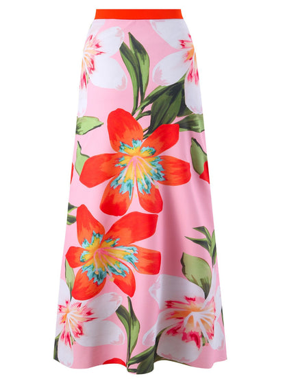 Dame badetøj sæt med blomsterdesign og mode ruffle detaljer Stilla