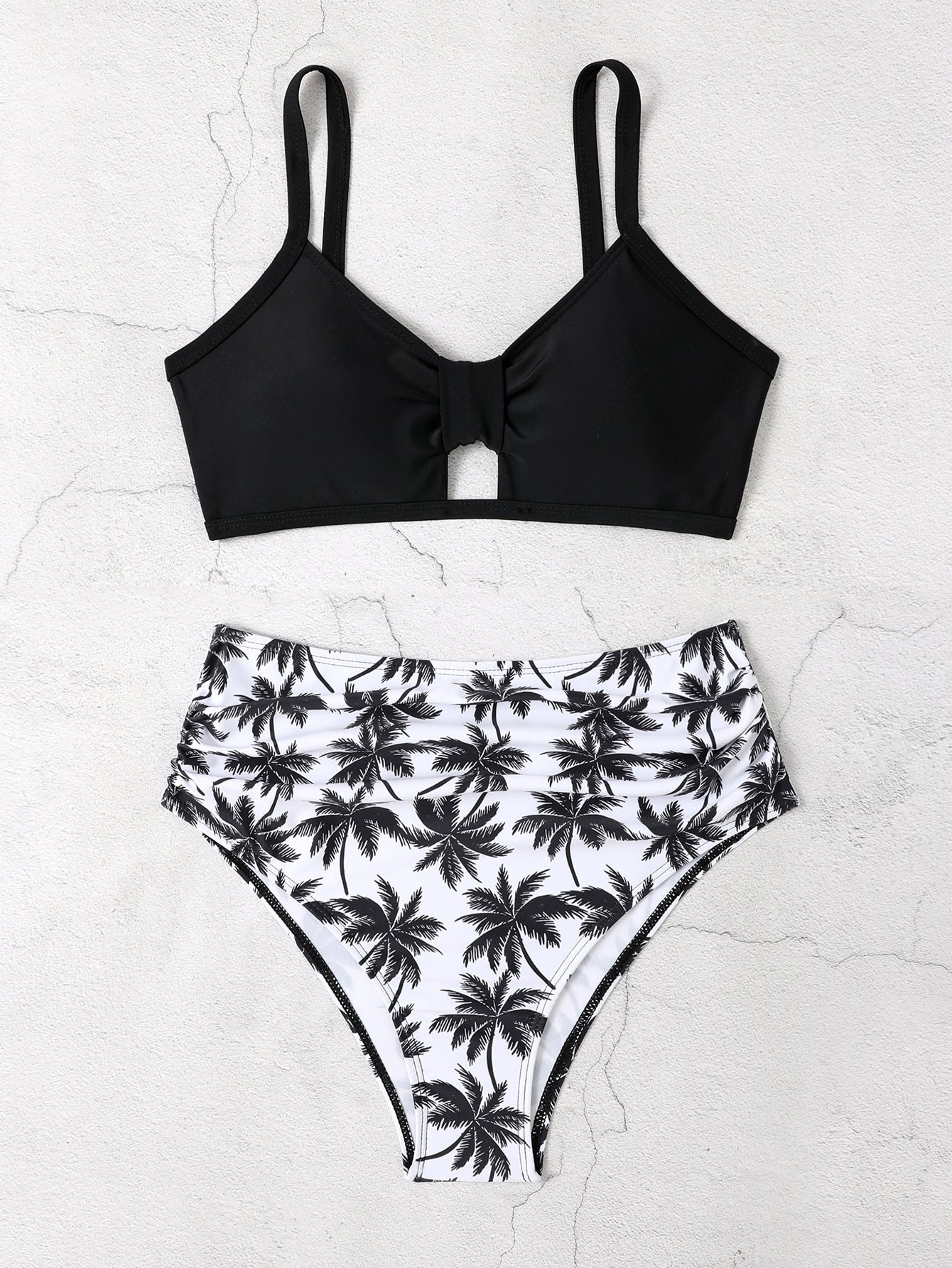 Dame Dækkende Bikini-Sæt med botanisk mønster Stilla