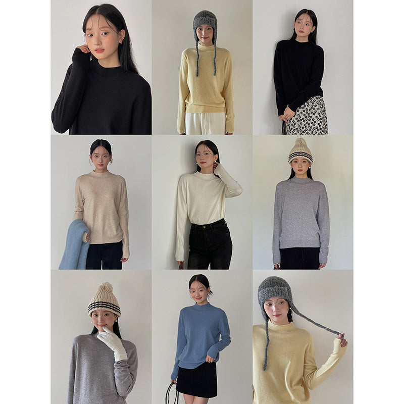 Dame afslappet langærmet top med moderne snit og fint stof Stilla