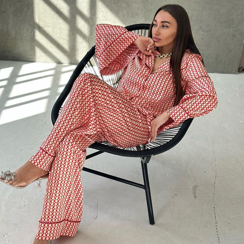 Dame elegant Jumpsuit med løse ærmer og taljebælte Stilla