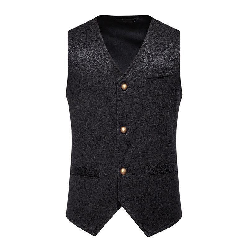 Herrer Elegant Mønstret Vest Stilla