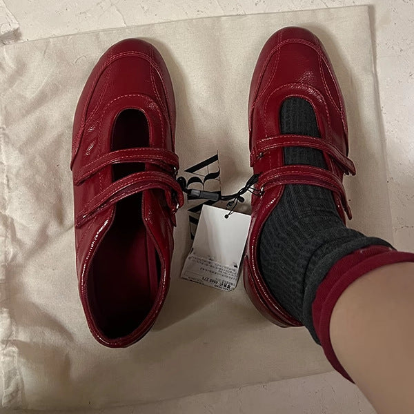 Dame Adskillige Dobbeltslids Casual Mary Jane Ballerinaer Stilla