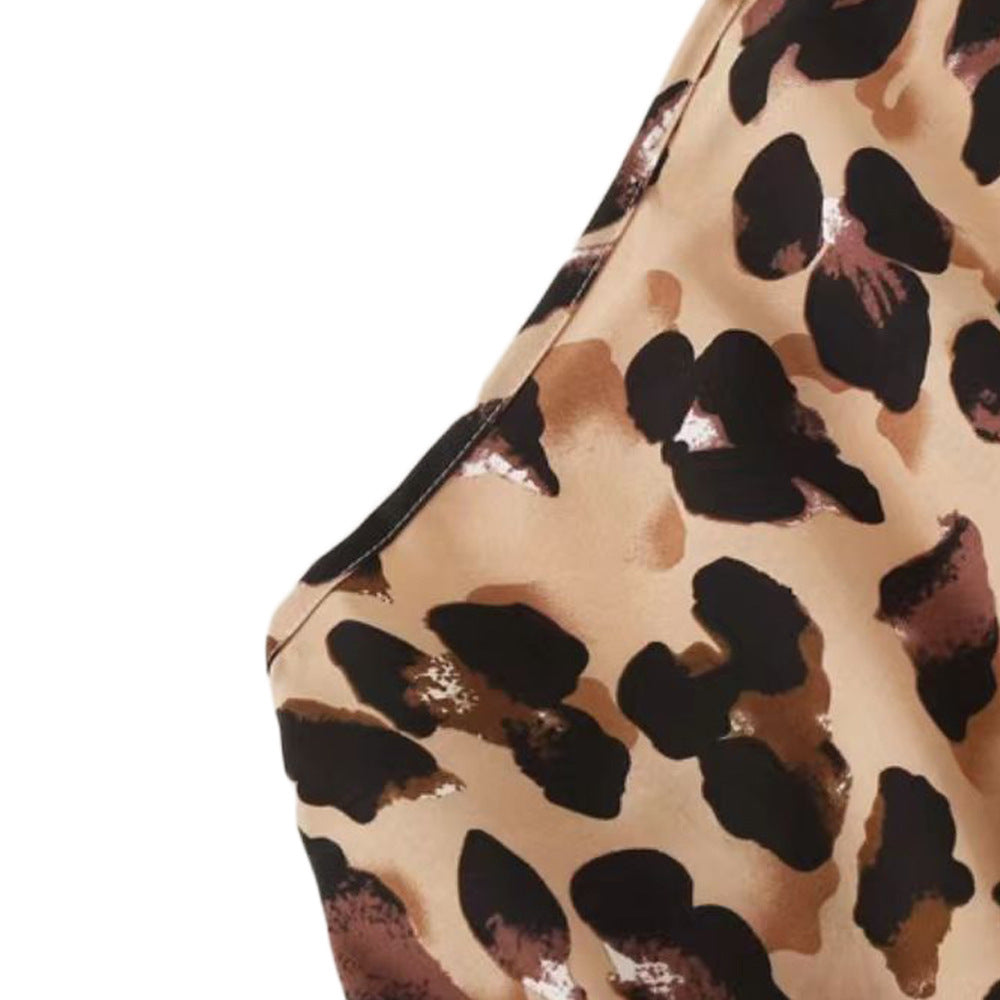 Dame ærmeløs jumpsuit med dyreprint og stropper Stilla