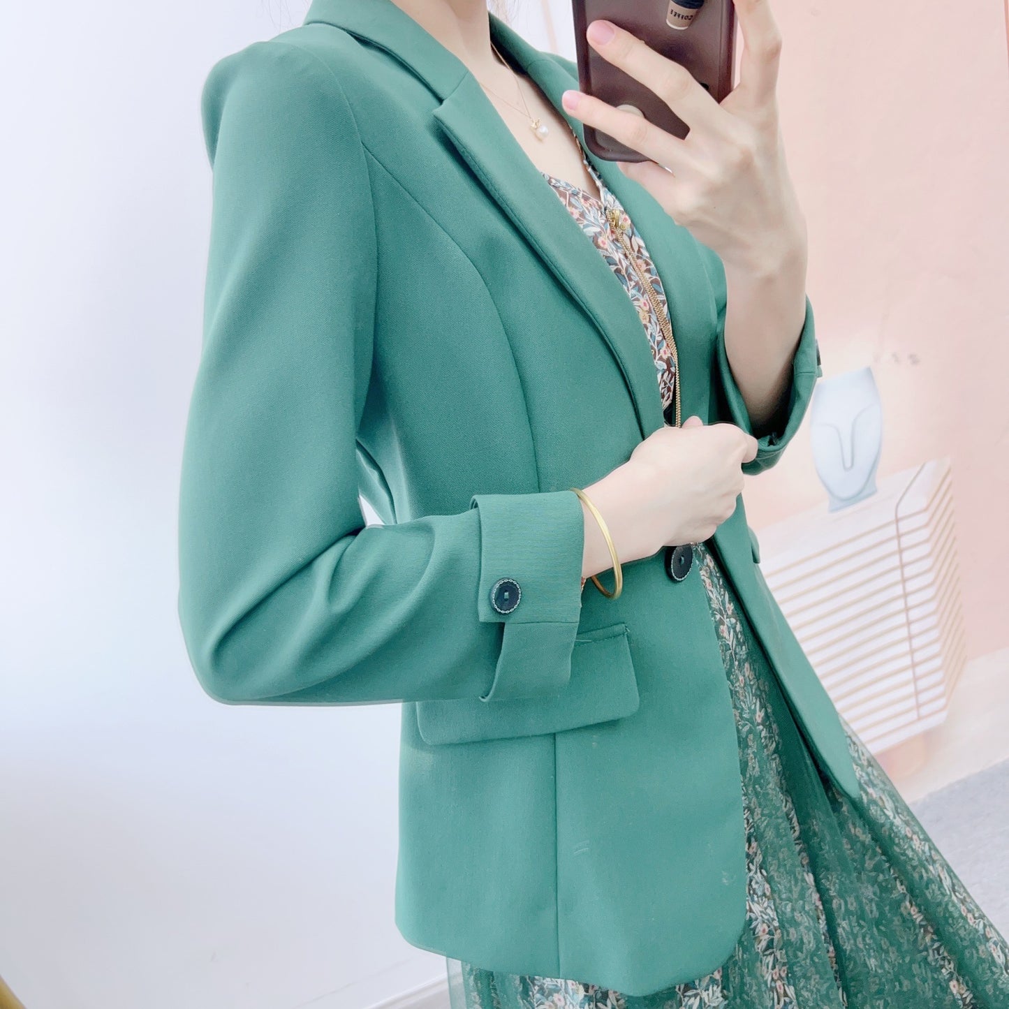 Dame elegant blazer i vintage-stil Stilla