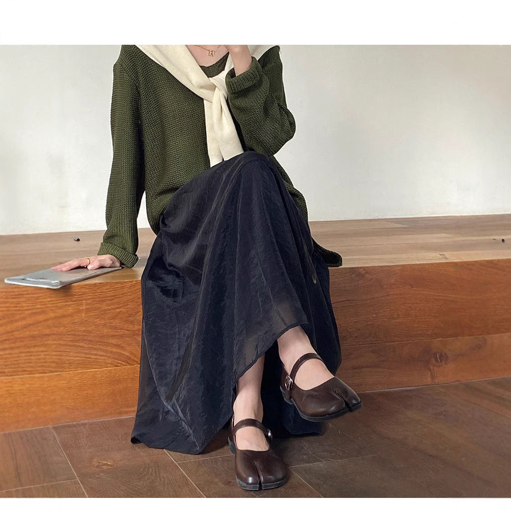 Dame Elegant flydende Maxiskørt Stilla