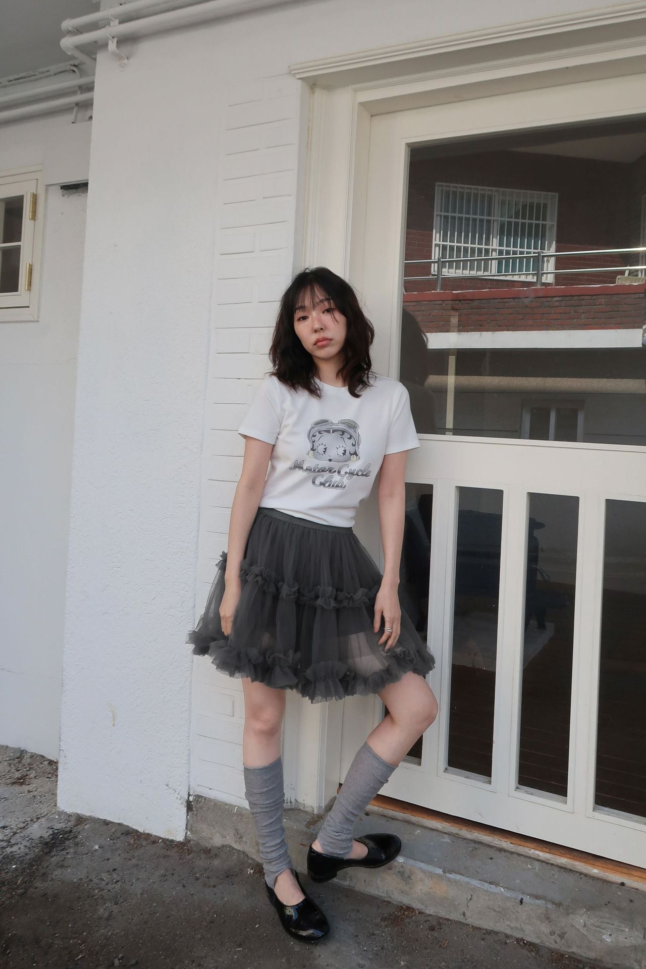 Dame afslappet kort pyjamas lavet af åndbart bomuldsblanding med spids Stilla