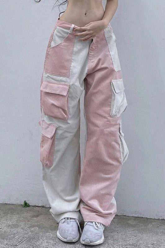 Stilla | Kontrast Corduroy Cargo Bukser