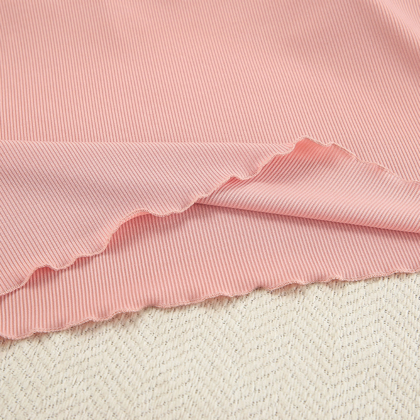 Dame afslappende loungewear-sæt med cropped top og shorts Stilla