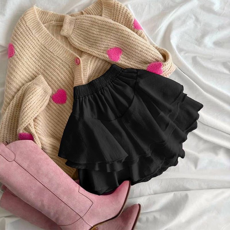 Dame Frisk og legesyg Rüsjeshorts-Nederdel Stilla