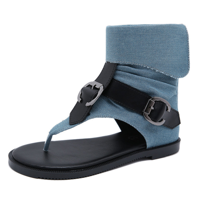 Dame åbne sandaler med stilfuld rem og glitrende spænder Stilla